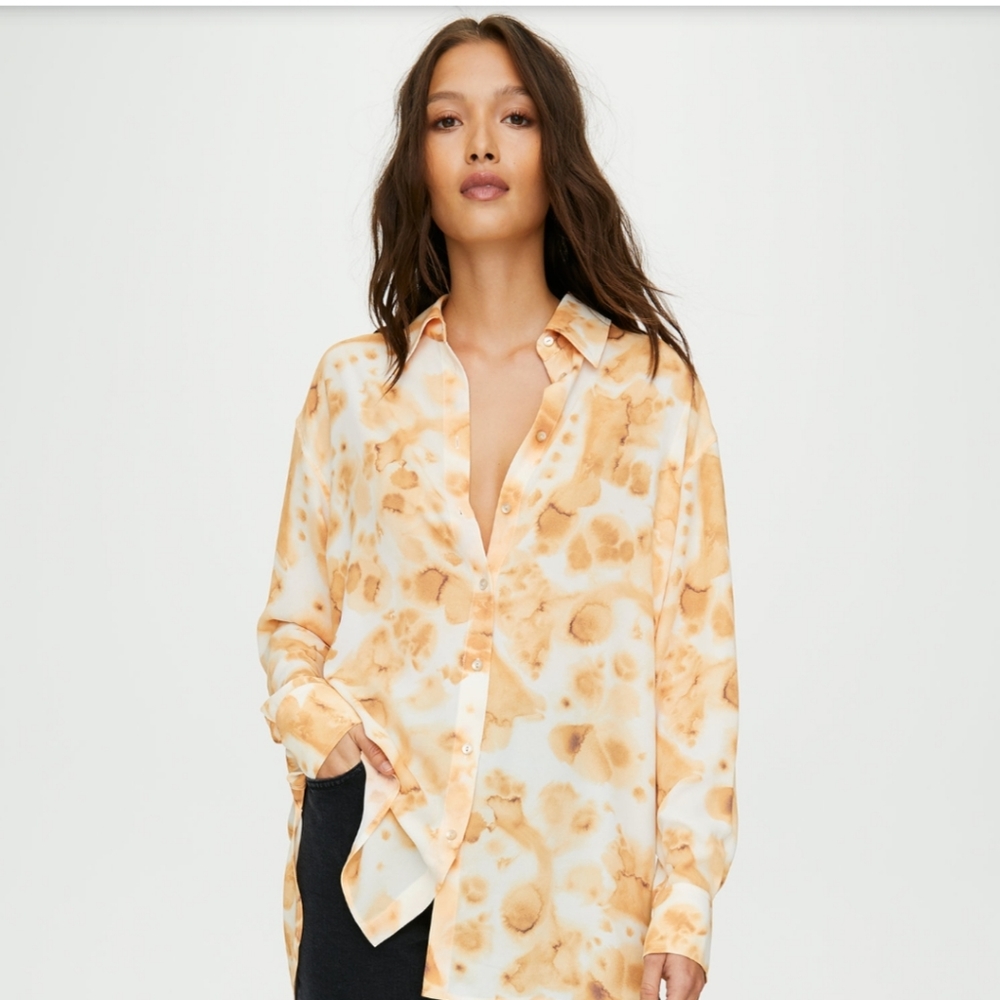 NWT Wilfred Brinley Blouse in Clove Size XXS
